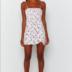 Beginning Boutique Nettie Sleeveless Dress White Floral